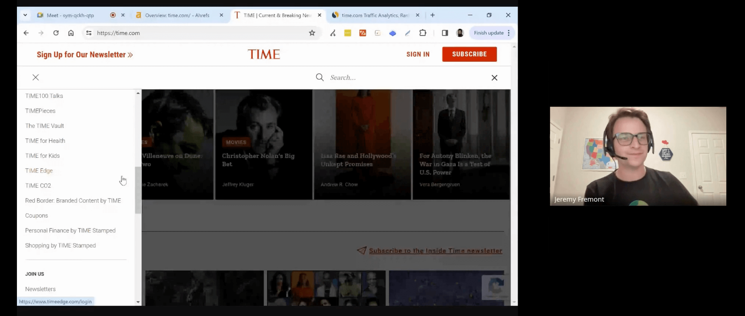 Content traffic