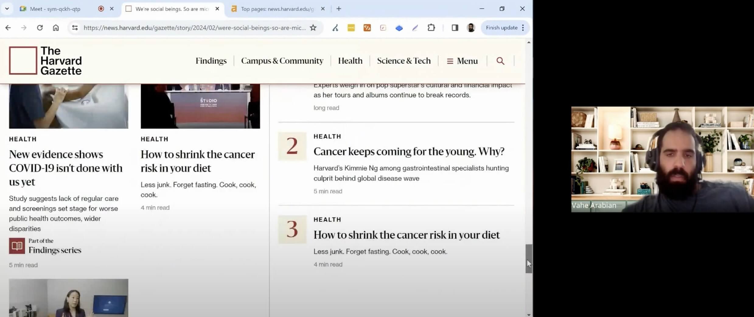 Harvard's wordpress network