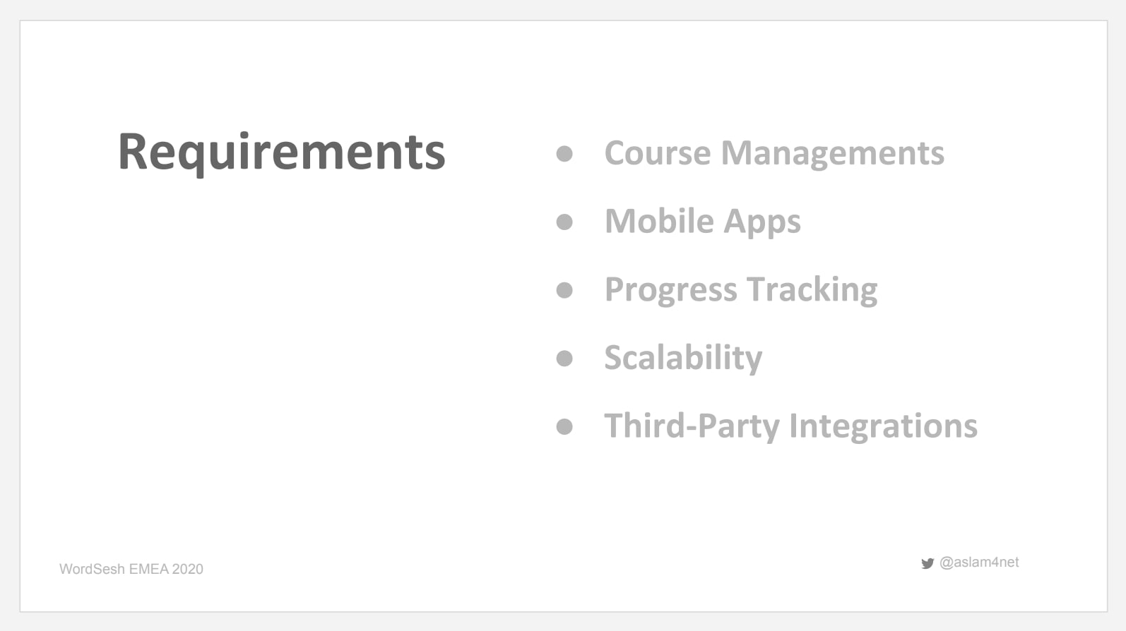 Enterprise Requirements we solved