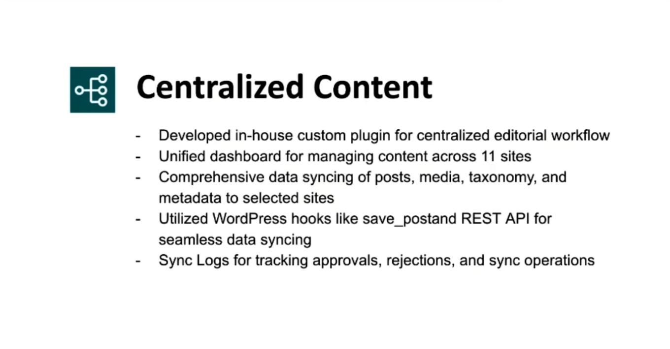 centralized content