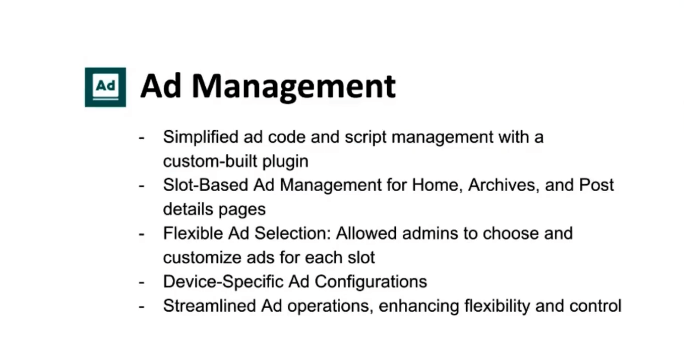 advertisement management