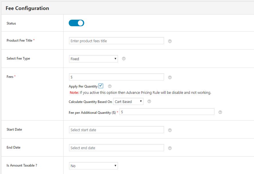 How to charge payment Gateway based Fee in WooCommerce? 1 Fee Configuration Form for Adding Payment Gateway Based Extra Fee to Your wooCommerce Store