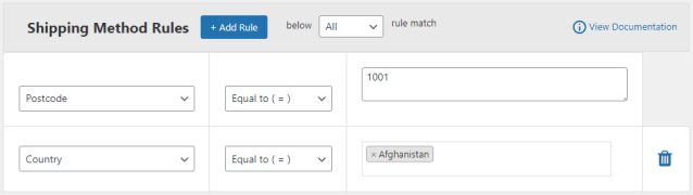 How To Set Up Woocommerce Shipping Method Based On Postcode/Zip Code/Postal Code? 4 Shipping rule based on the specific country & postcode