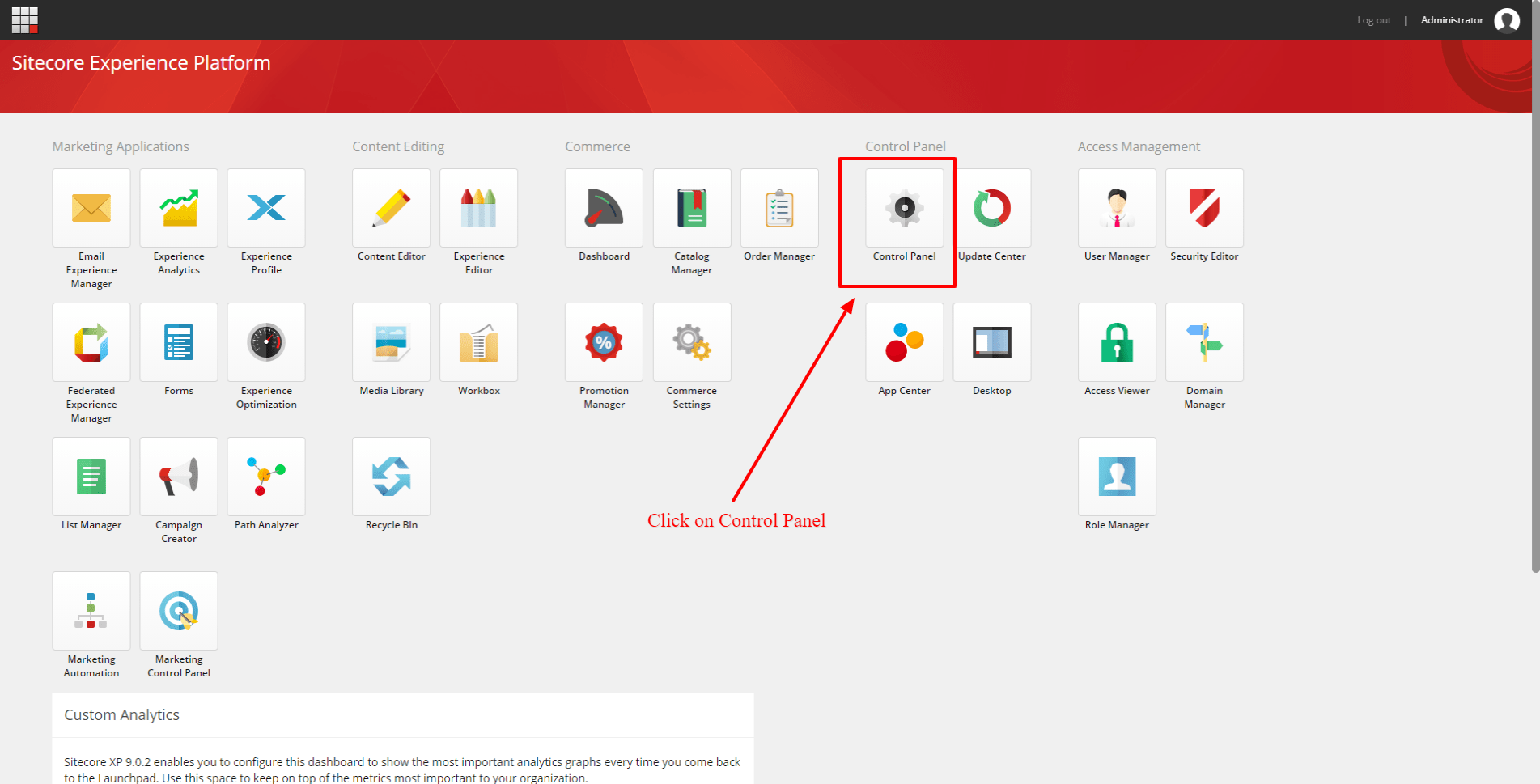 Sitecore-Control-Panle