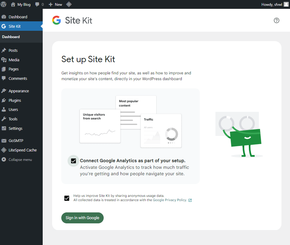 Google site kit
