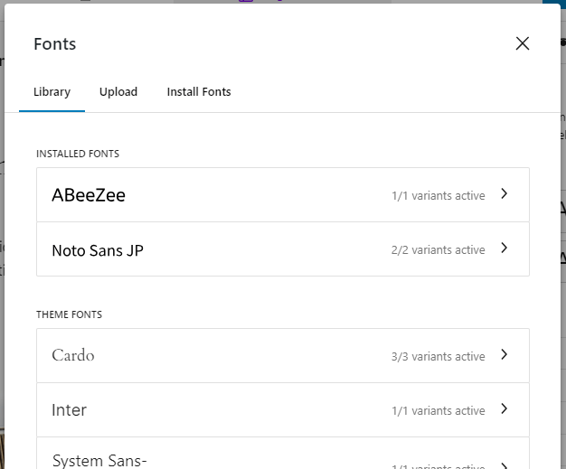 Installed vs. Theme Fonts in WP 6.6