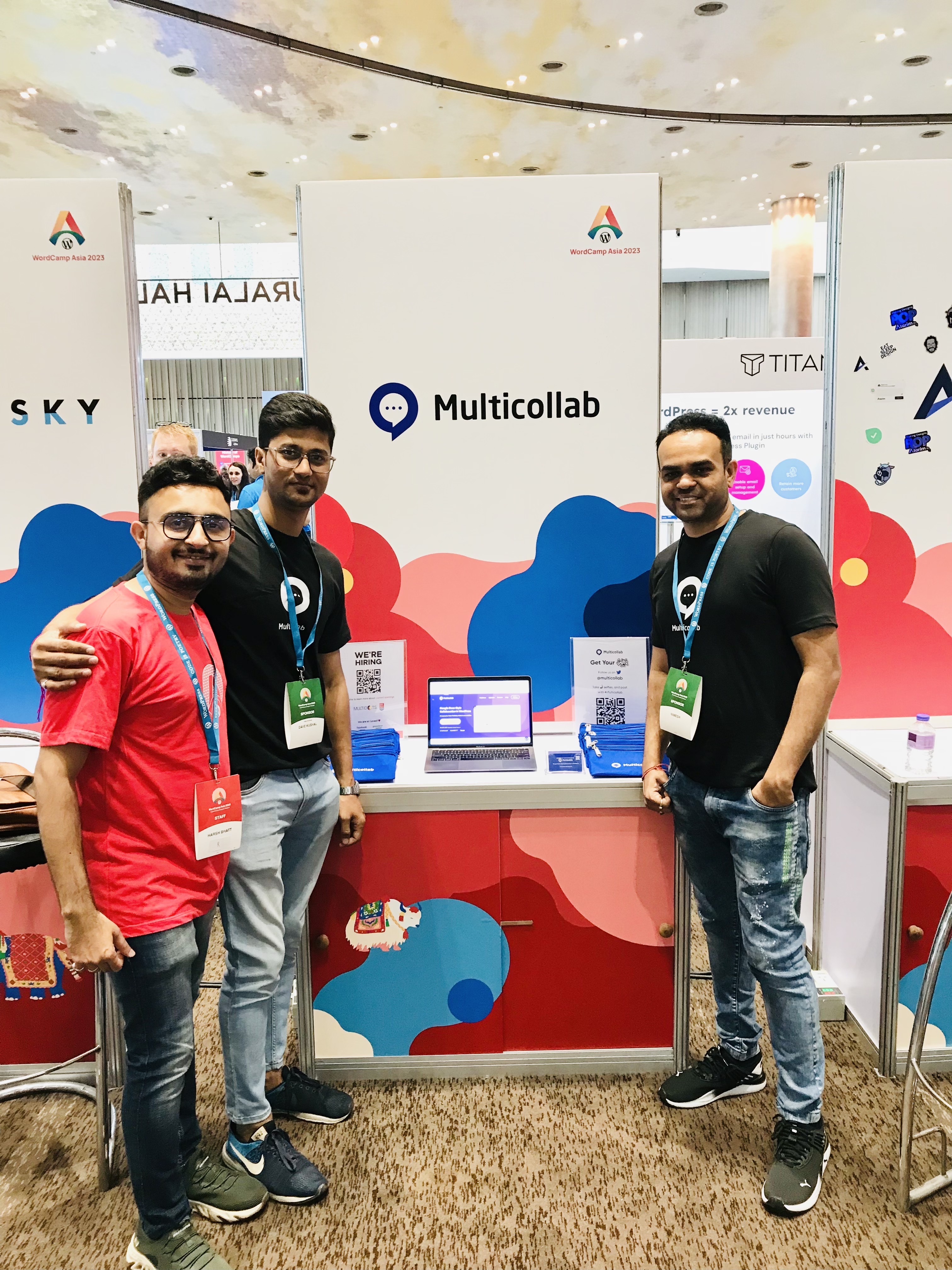 One of our brand, Multicollab representing at WordCamp Asia 2023