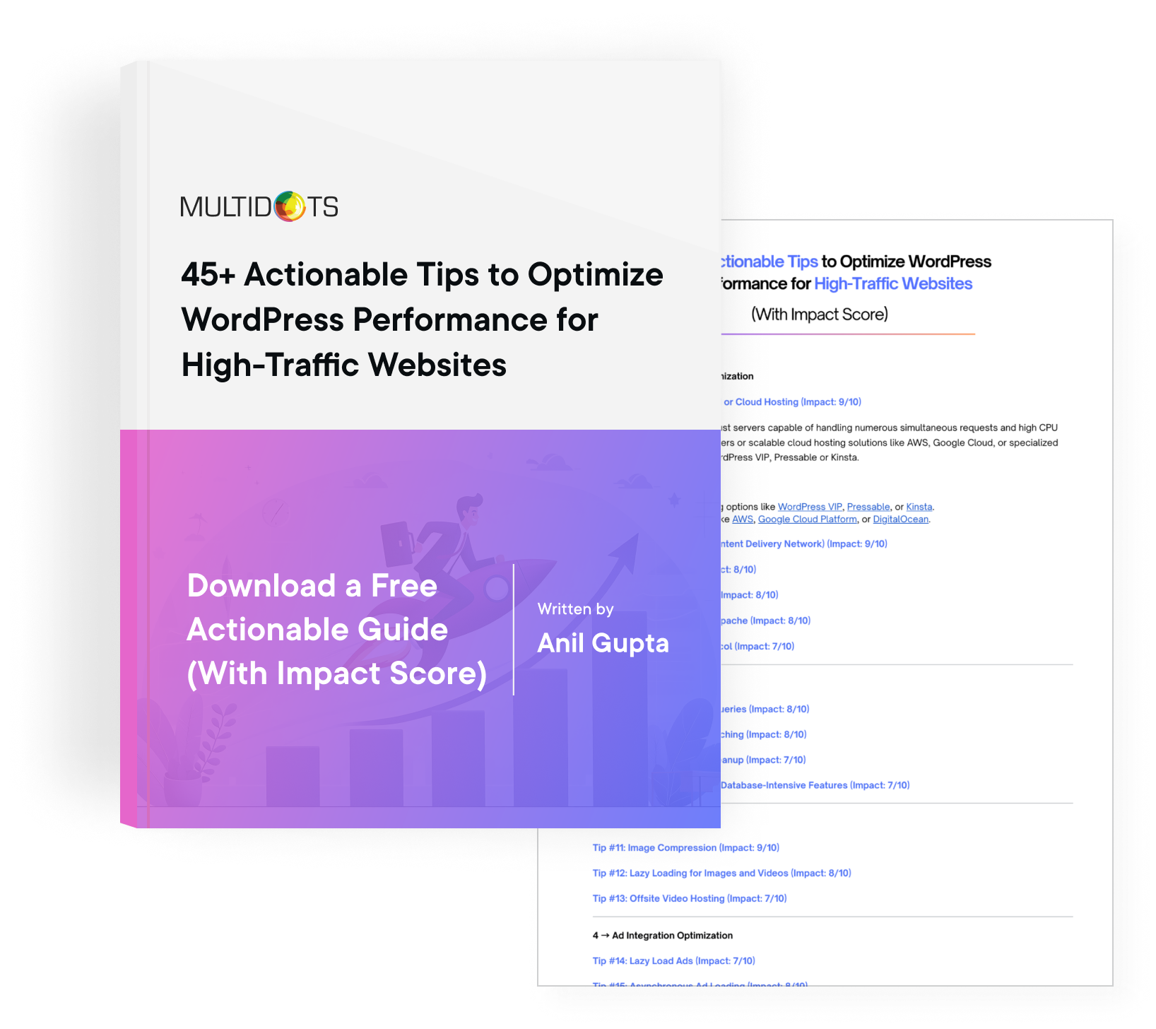 Download a Free Actionable Guide: 45+ Actionable Tips to Boost WordPress Speed for High-Traffic Sites (Includes Impact Score)